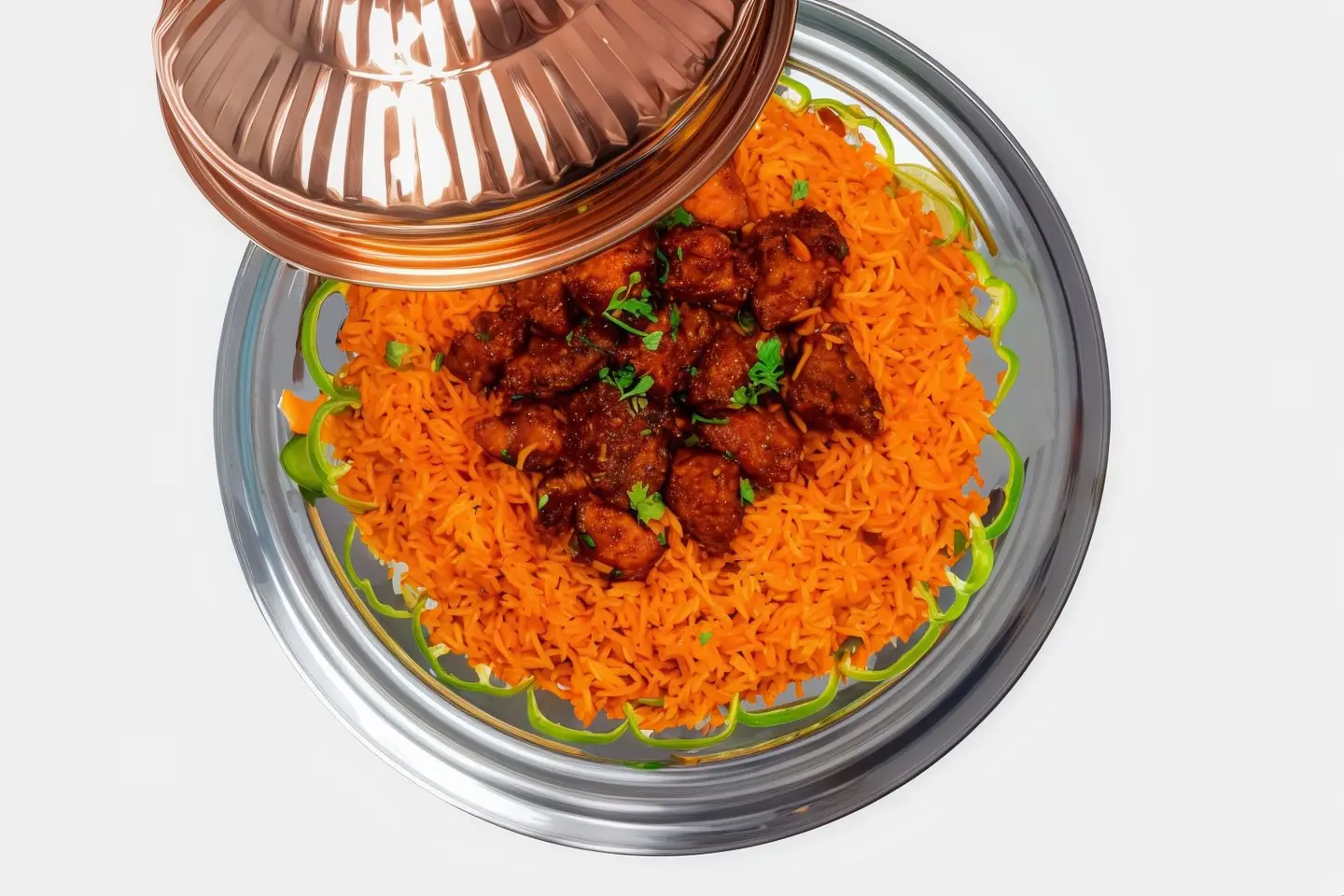 دجاج ٦٥ مع أرز