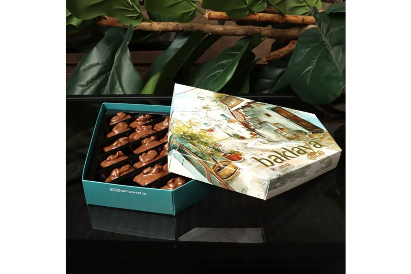 Box Of Chocolate Baklawa And Pecans