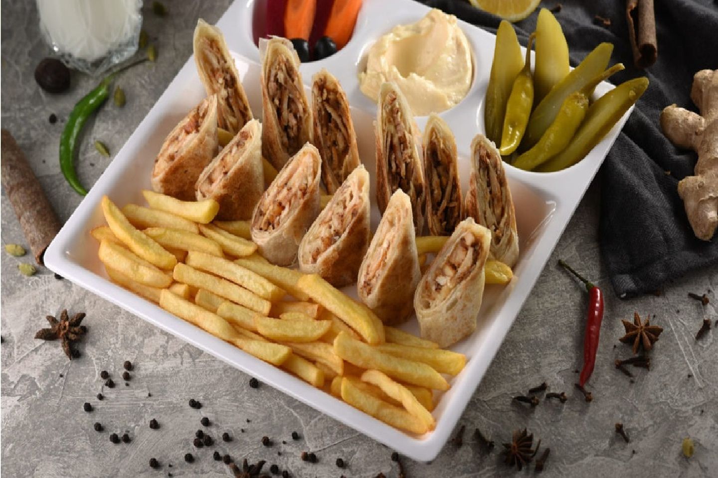 وجبة شاورما دجاج