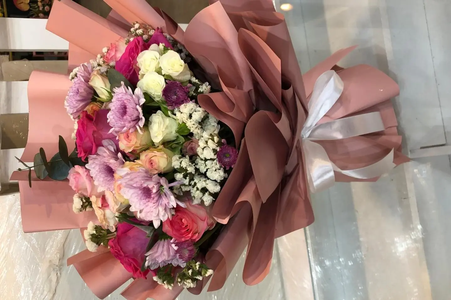 A Bouquet Of Mixed Roses