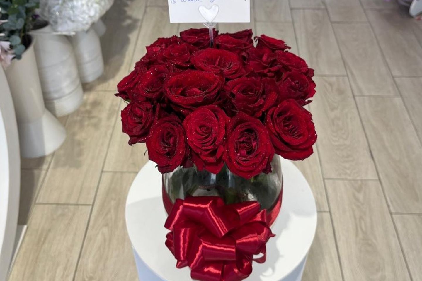 Red Rose Vase