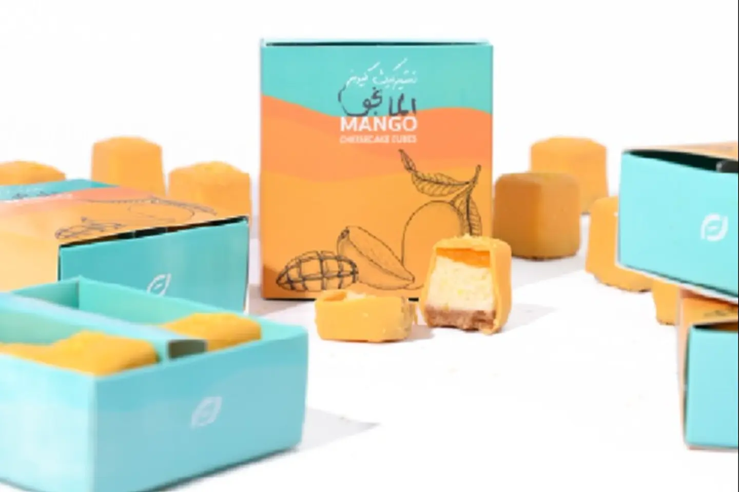Mango Cheesecake Cubes