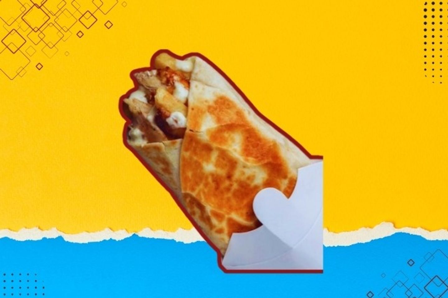 Shawarma Saroukh With Cheese
