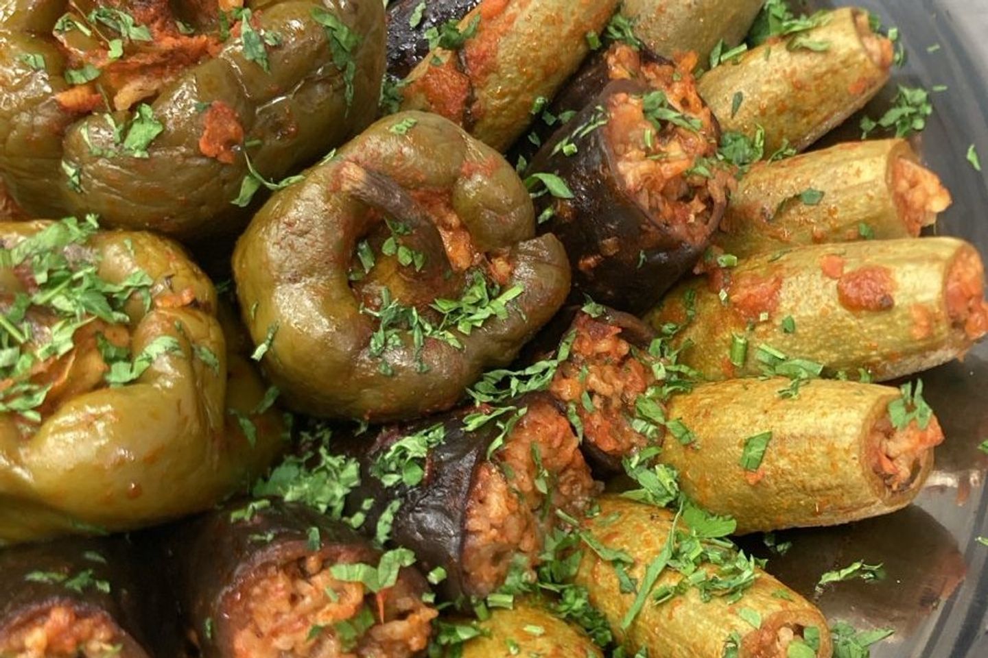 محشي خضار مشكلة / كوسا وباذنجان