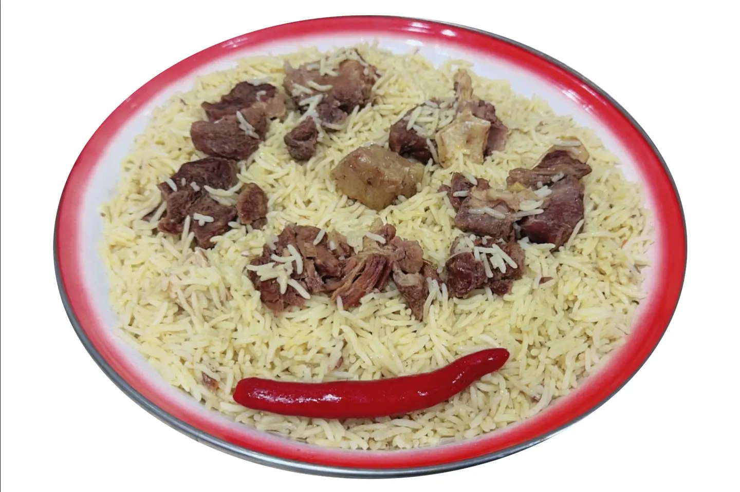كبسة بيضا حاشي