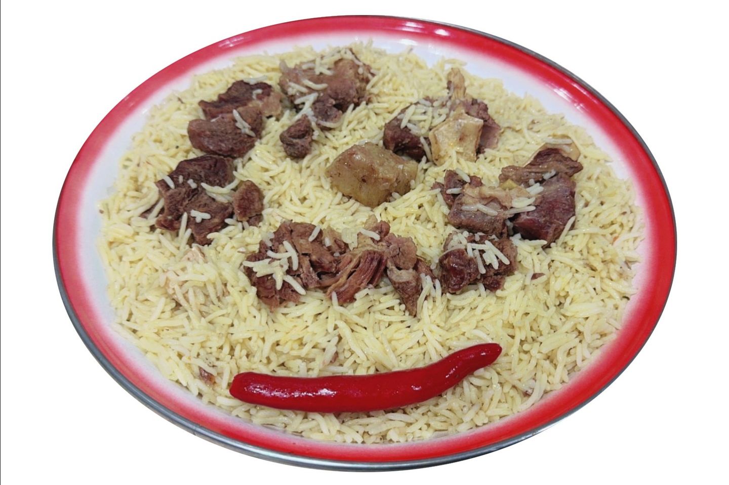 كبسة بيضا حاشي