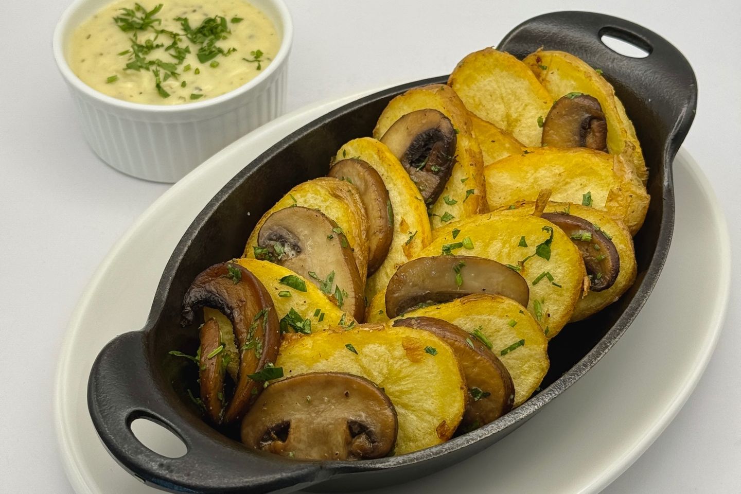 Mushroom Potatoes à La Crème