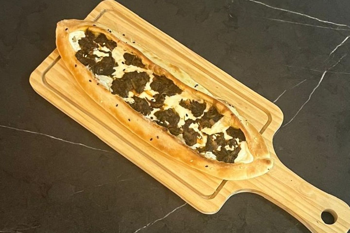 لبنة بالسبانخ