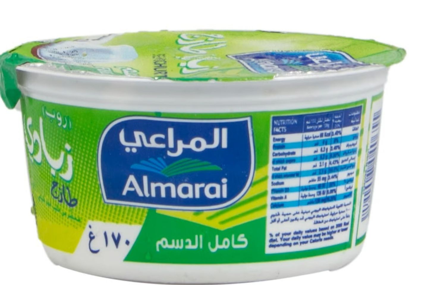 المراعي زبادي سادة كامل الدسم