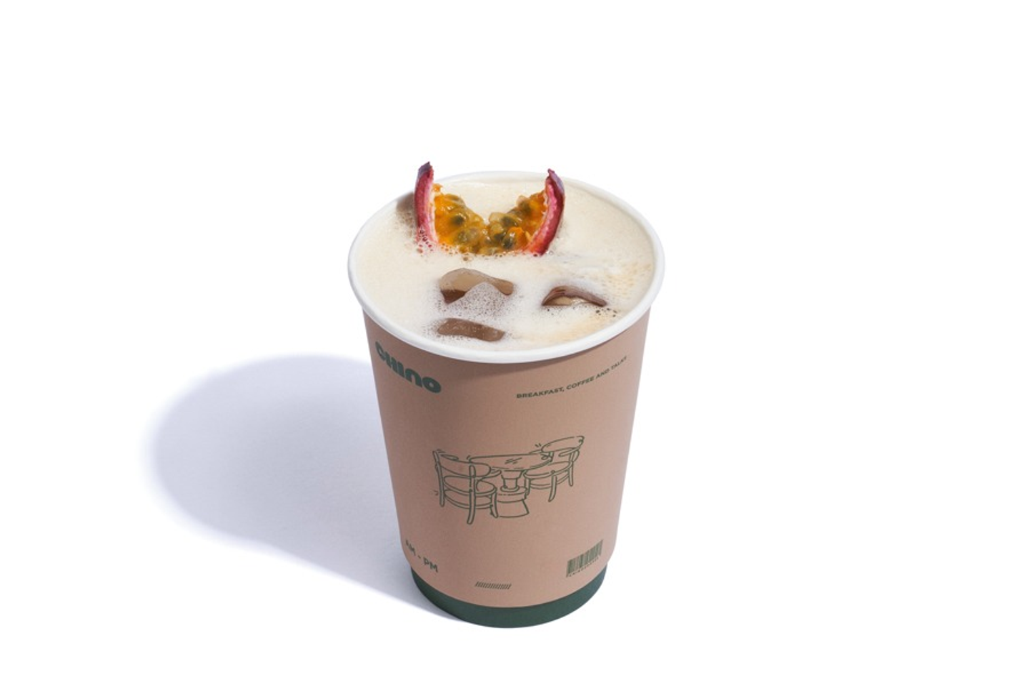 Iced Green Tea + Passion Fruit