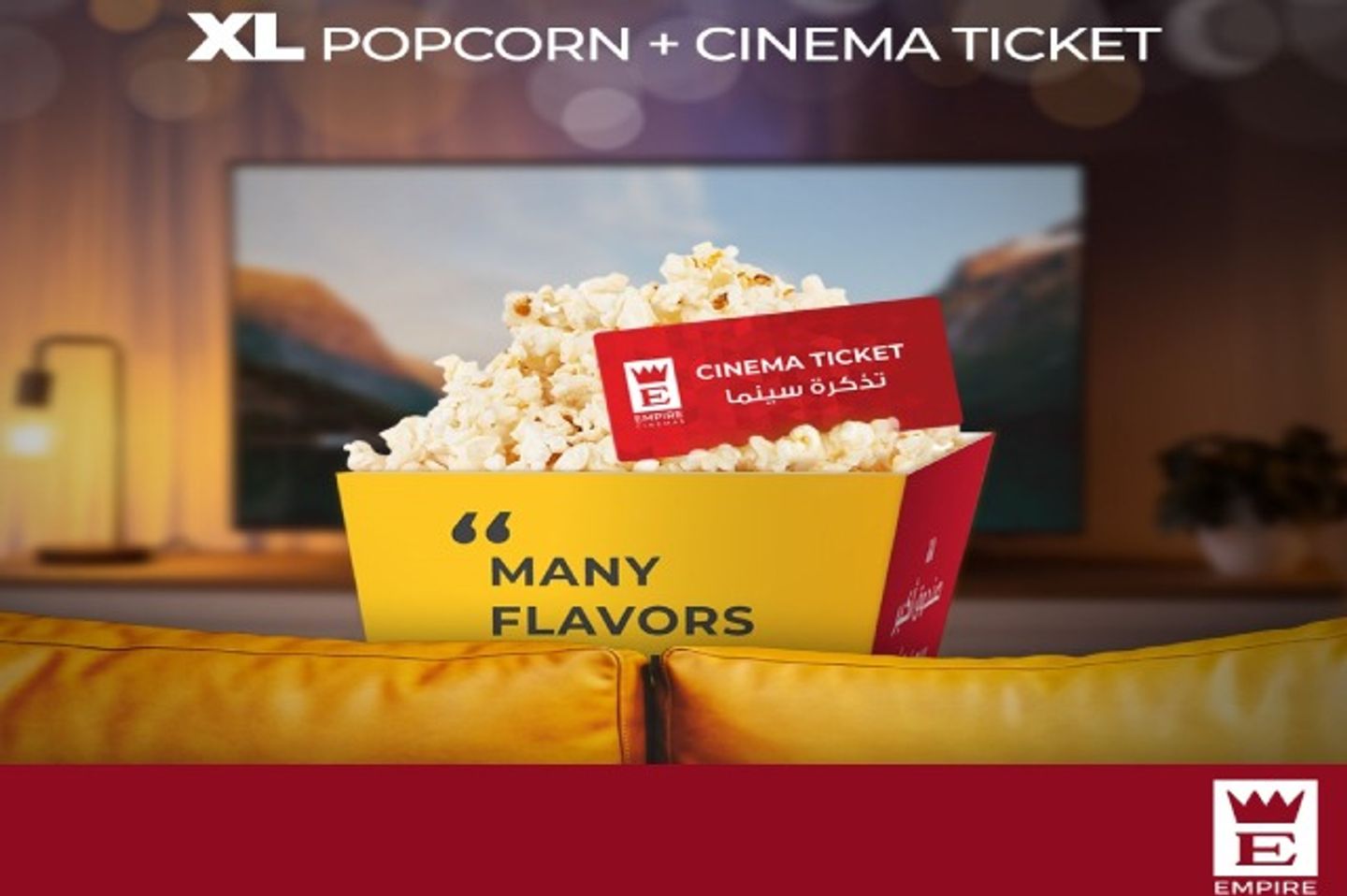 Xl Popcorn With Cinema Ticket