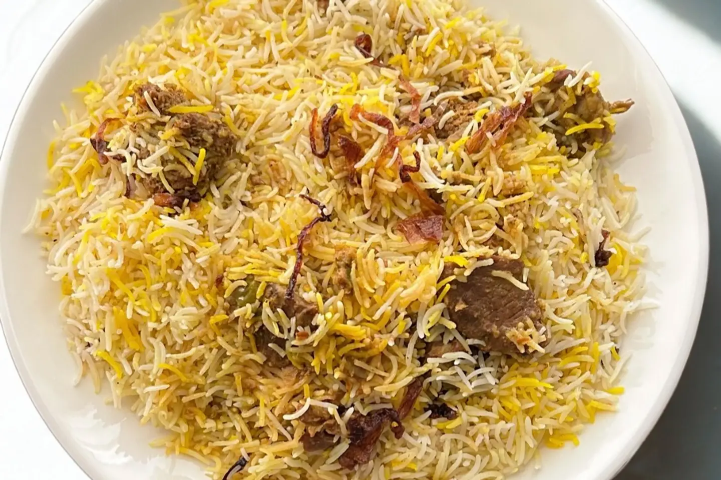 برياني لحم بقري صغير