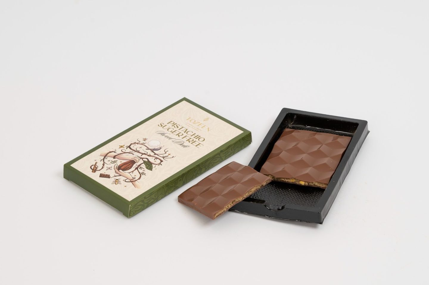 Pistachio Chocolate Bar  Free Sugar  290188