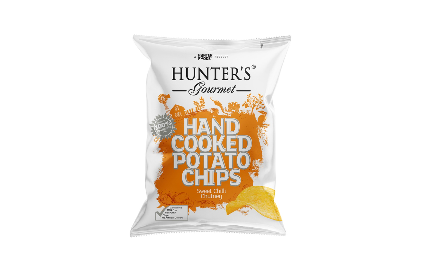 Hunter Chips Sweet Chilli Chutney Hand Cookded 125g