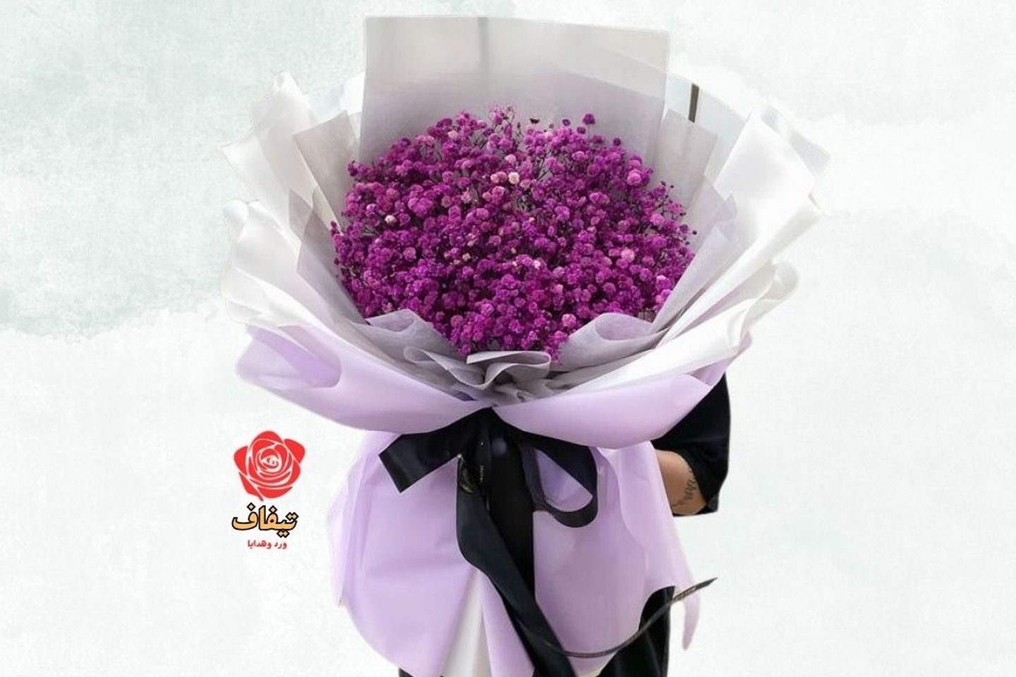 بوكيه الجبسو بنفسجي