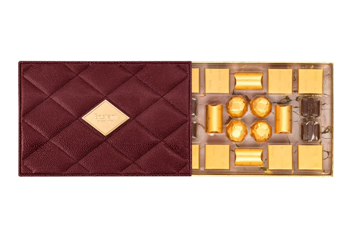 Dark Red Angle Leathered Box Small