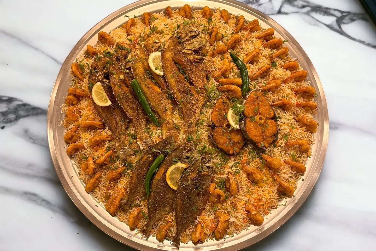 وجبة عندق شعري صافي كنعد روبيان