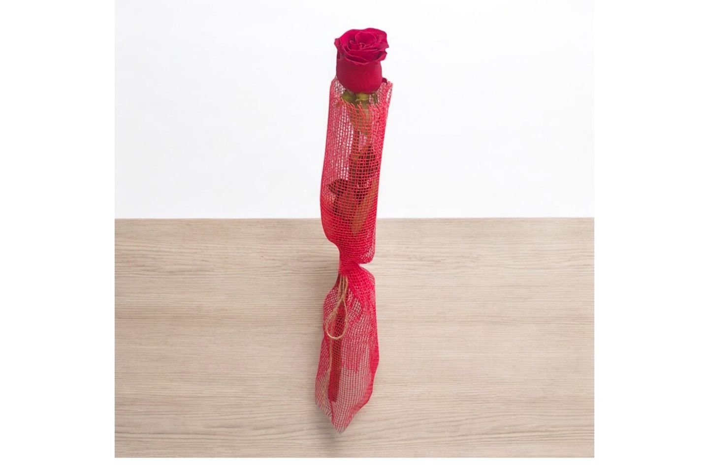 Rose Wrapped In Burlap