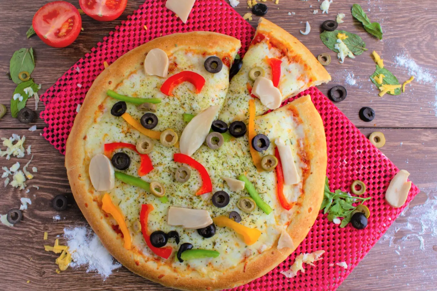 Mortadella Pizza Large