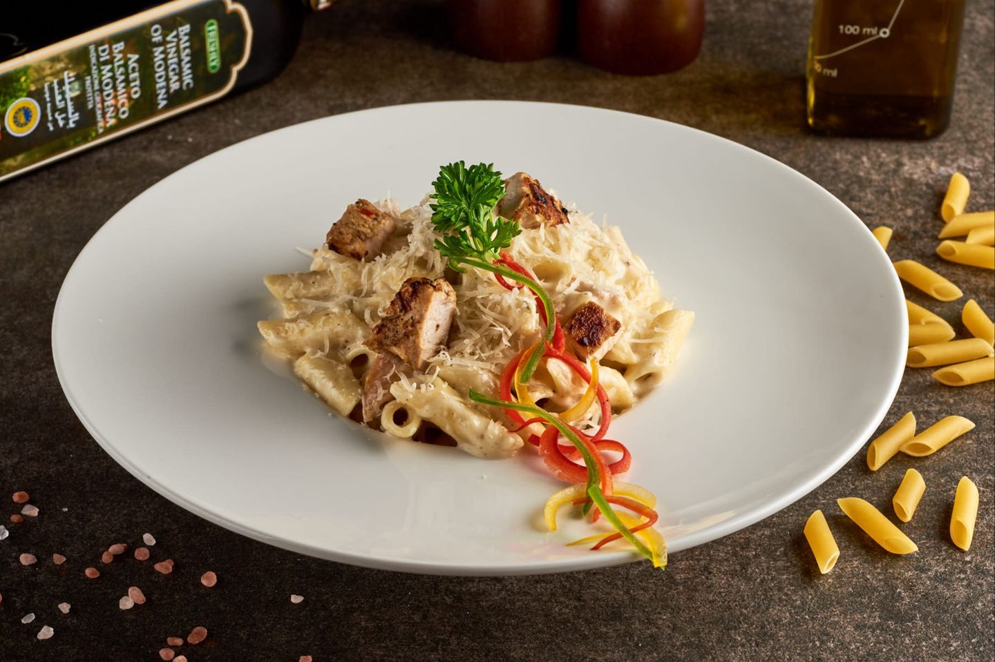 Creamy Chicken And Cheese Pasta