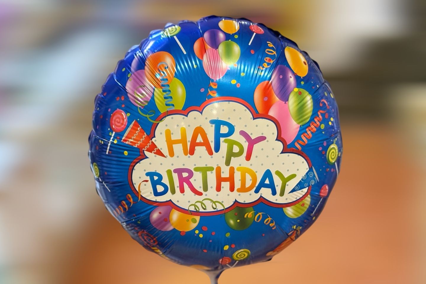 Blue Birthday Balloon