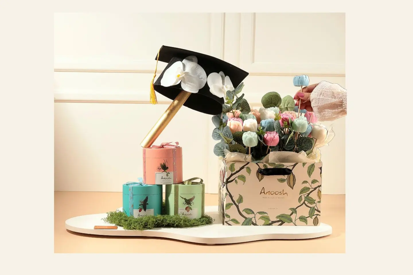 A Gift That Produces Wax Roses With Anoush Chocolate