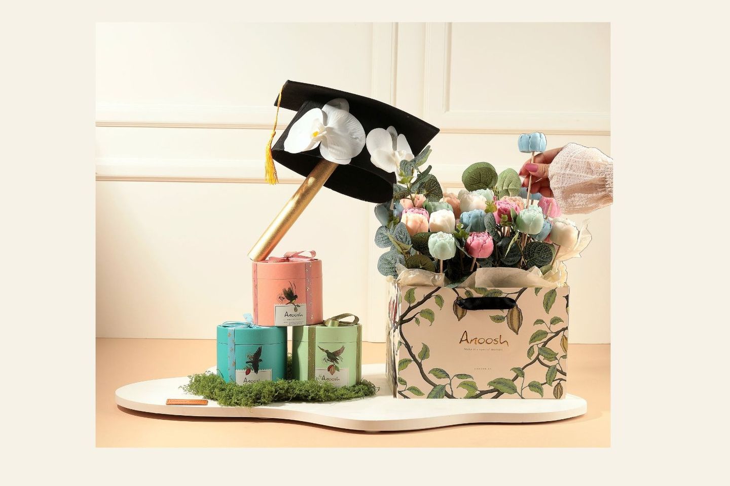 A Gift That Produces Wax Roses With Anoush Chocolate