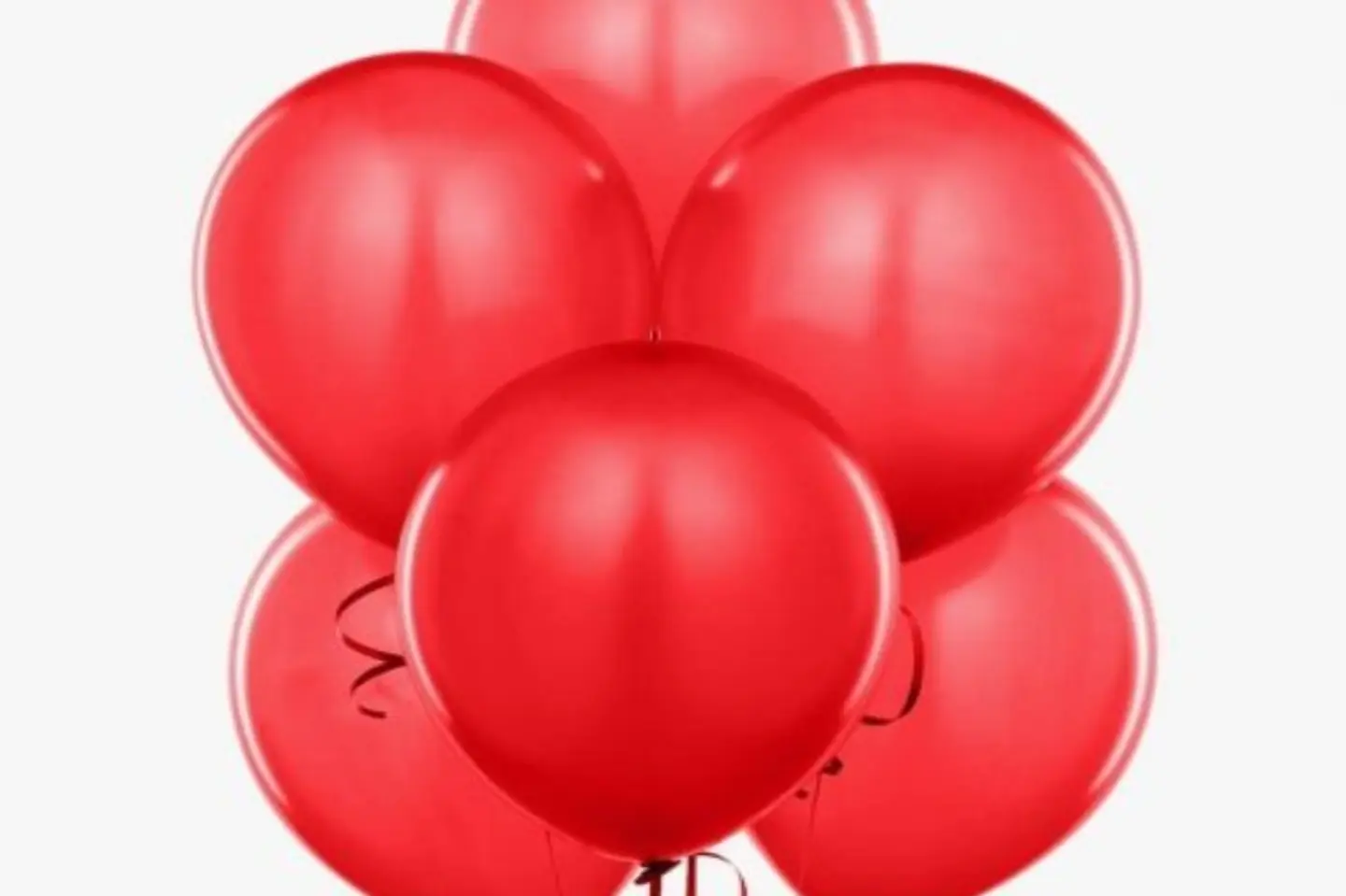 باقة بالونات هيليوم احمر