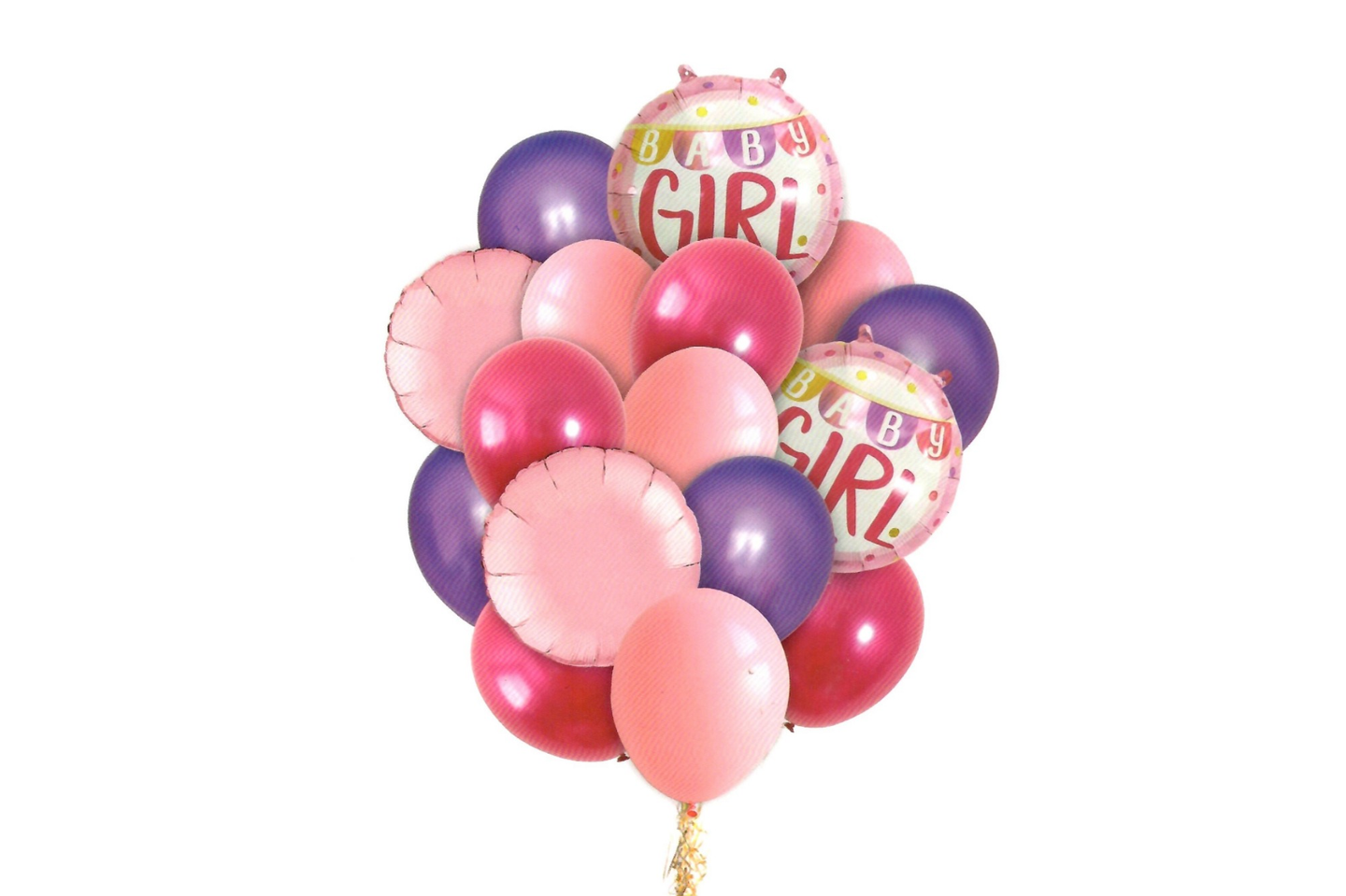 Baby Girl Celebration Balloons