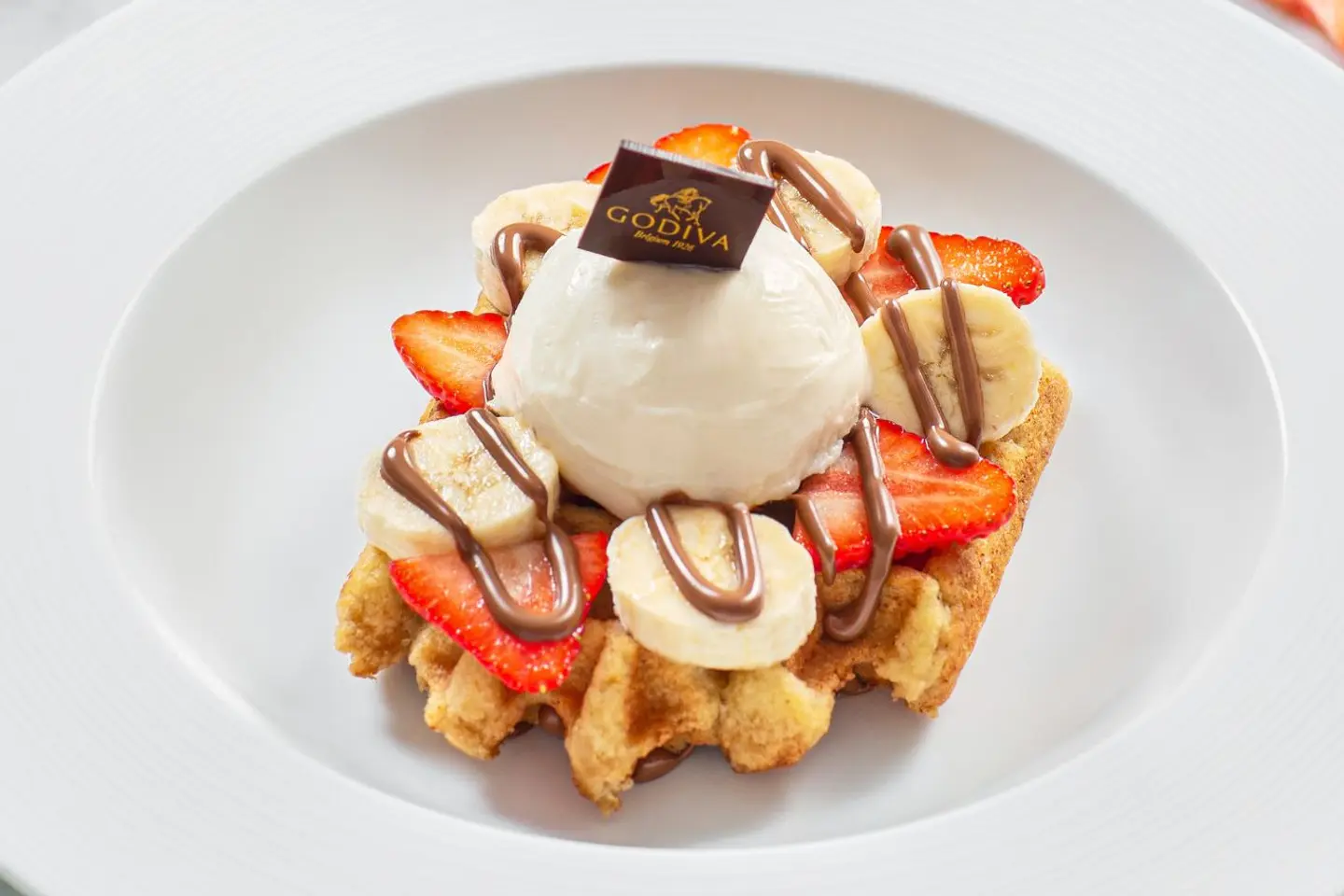 Banana Split Waffle