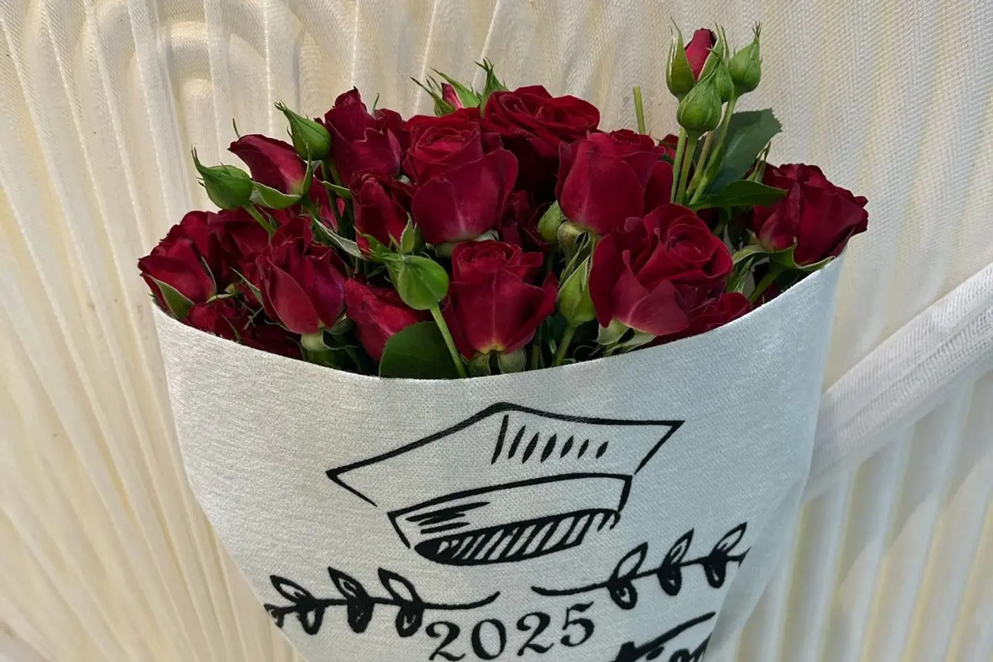 باقة ورد التخرج سبعة