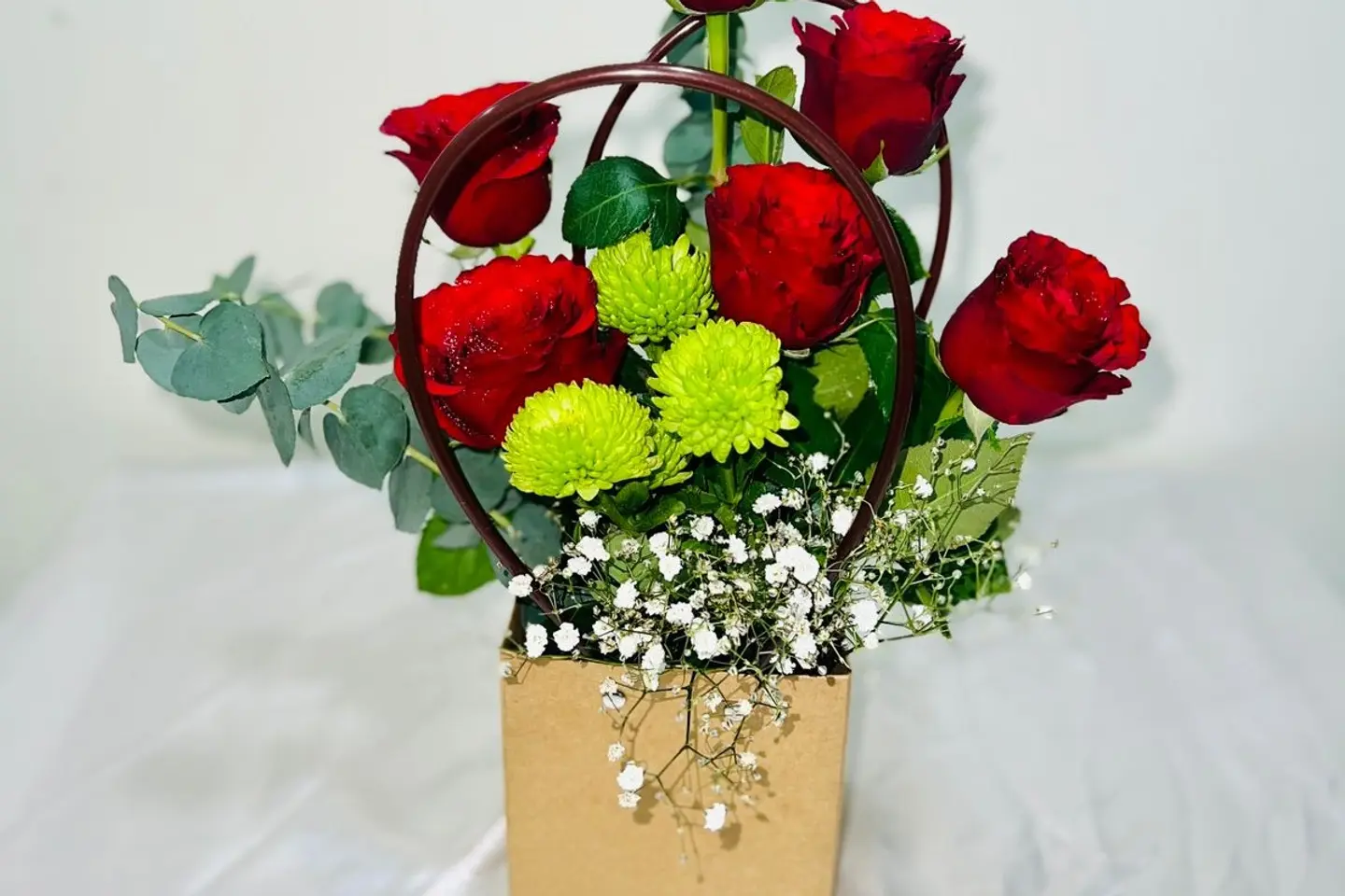 باقة زهور السلة