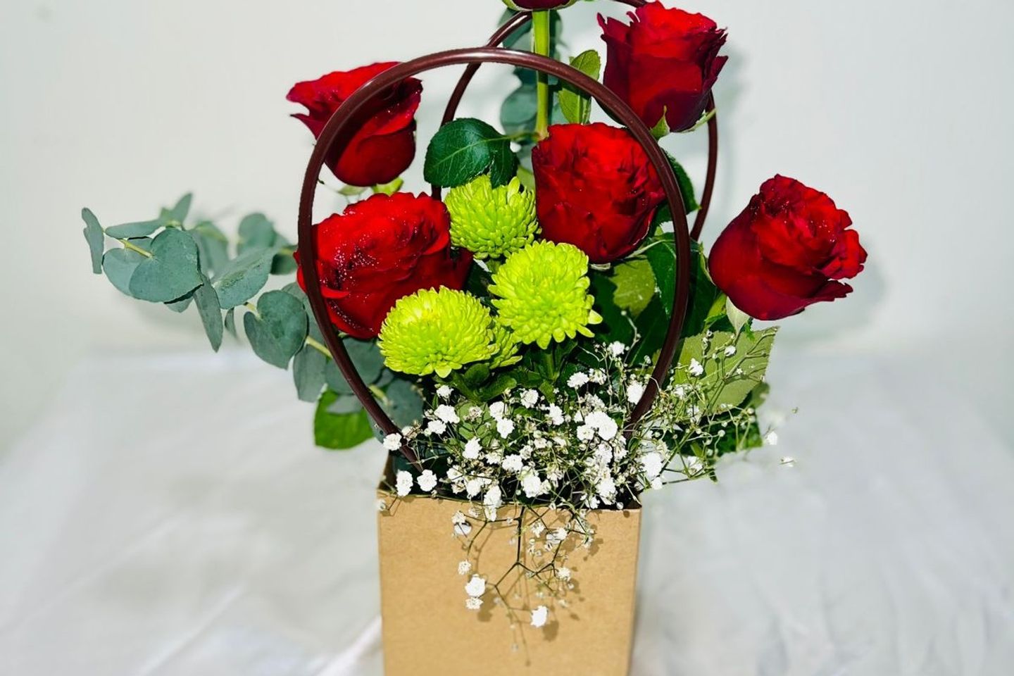 Basket Flower Bouquet