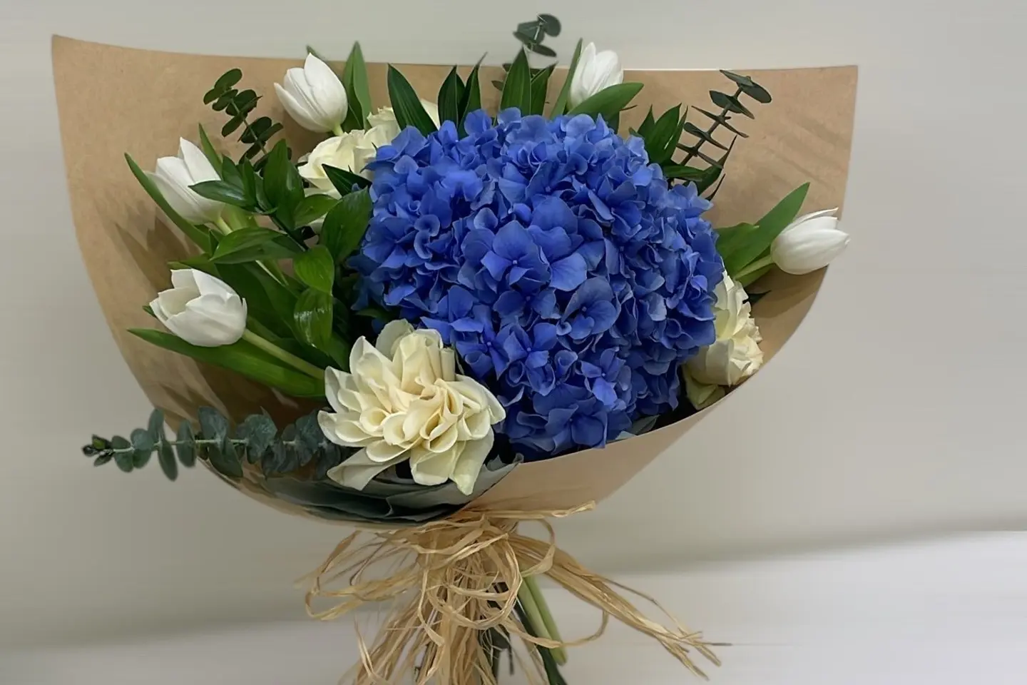 A Korean Inspired Bouquet Of Dutch Hydrangeas