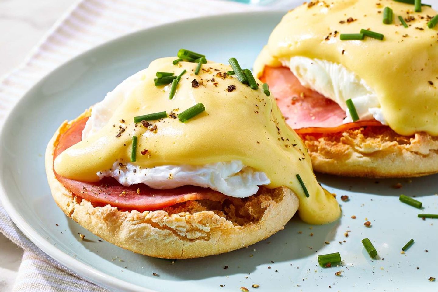 Eggs Benedict With Hot Coffee