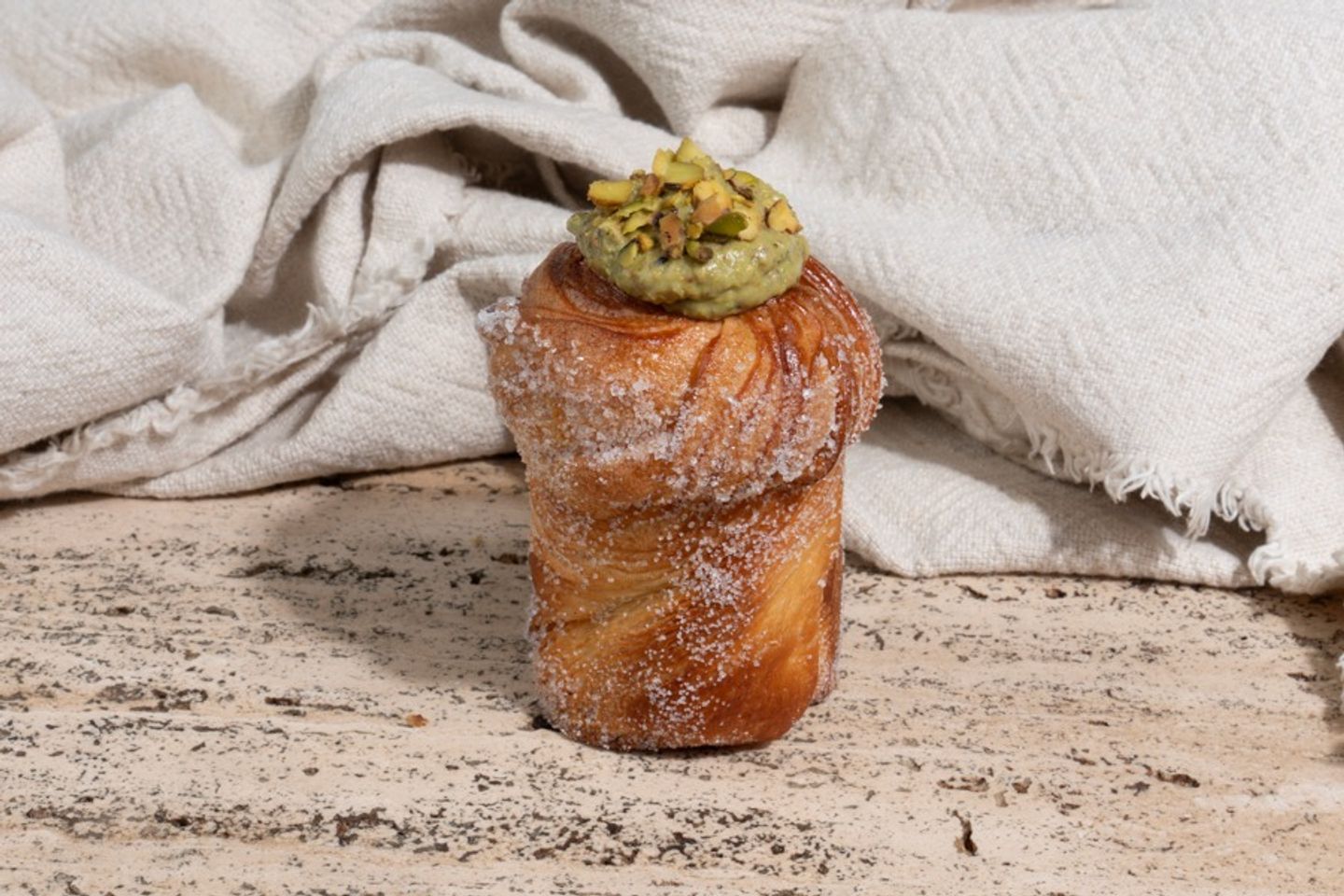 Pistachio Cruffin