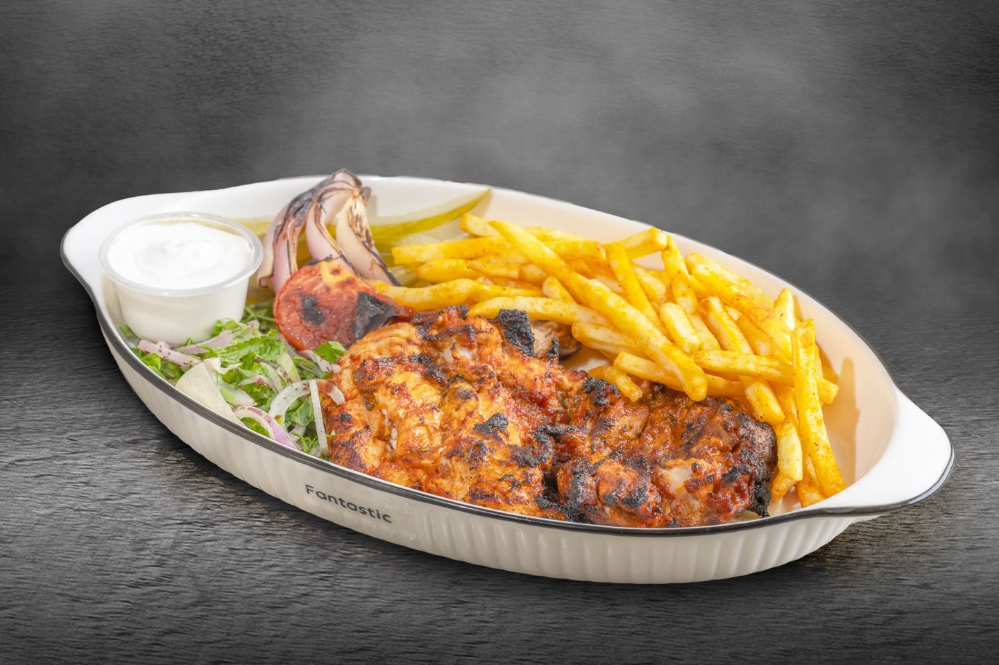 طبق مسحب دجاج