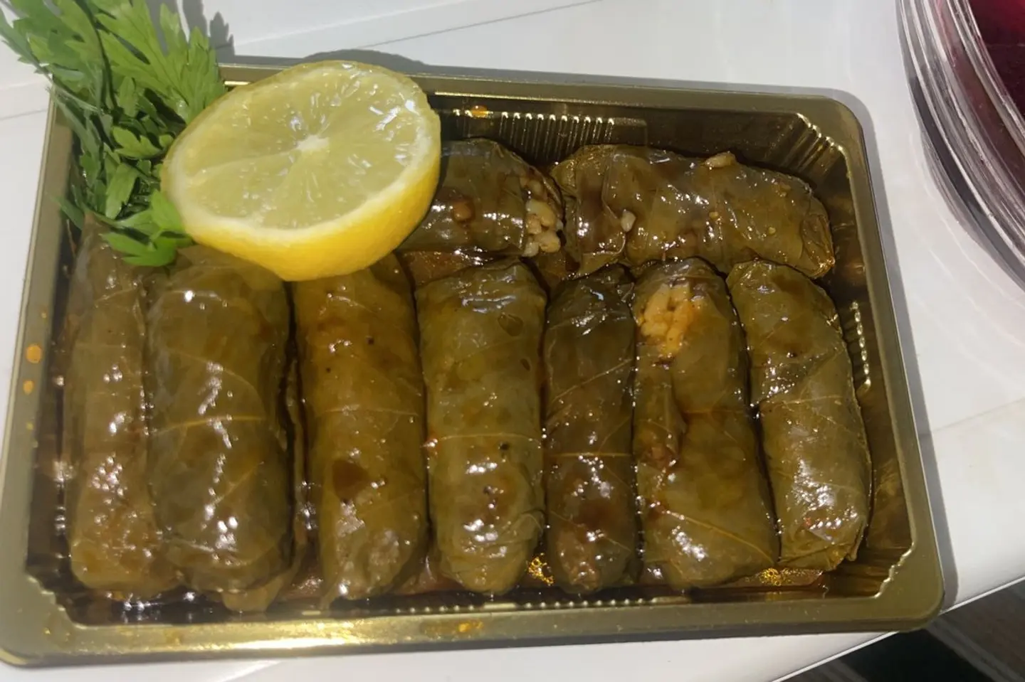 Grape Leaves Plate
