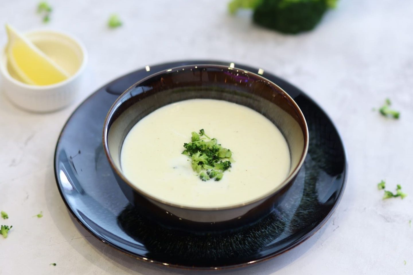 شوربه كريمه بالفطر