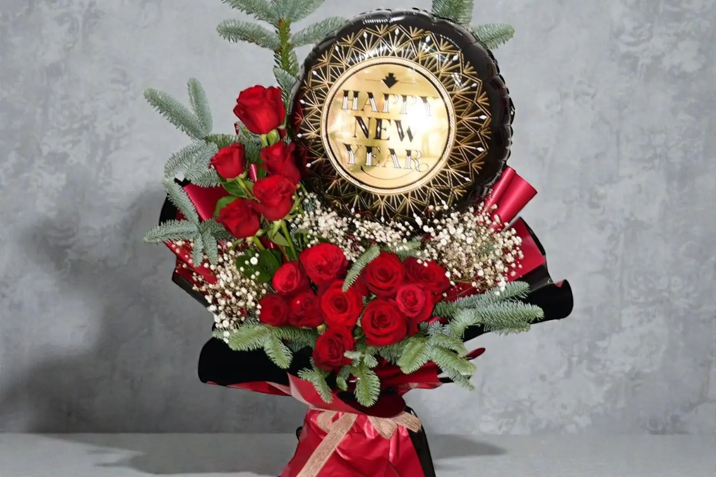 باقة زهور العام الجديد