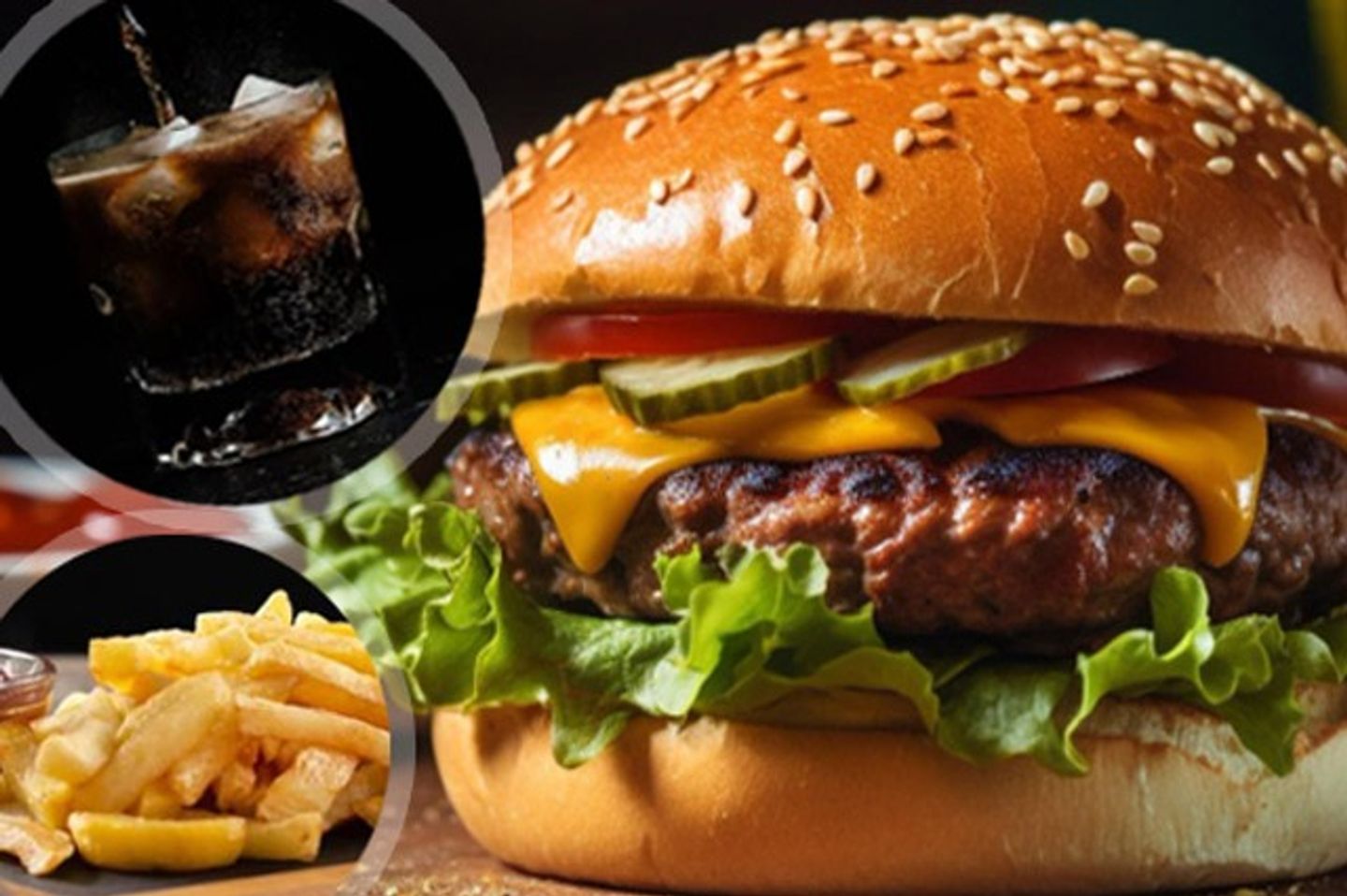 Cheese Beef Burger Combo