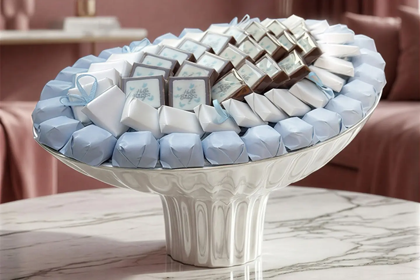 صينية شوكولا مغلف المولود الجديد