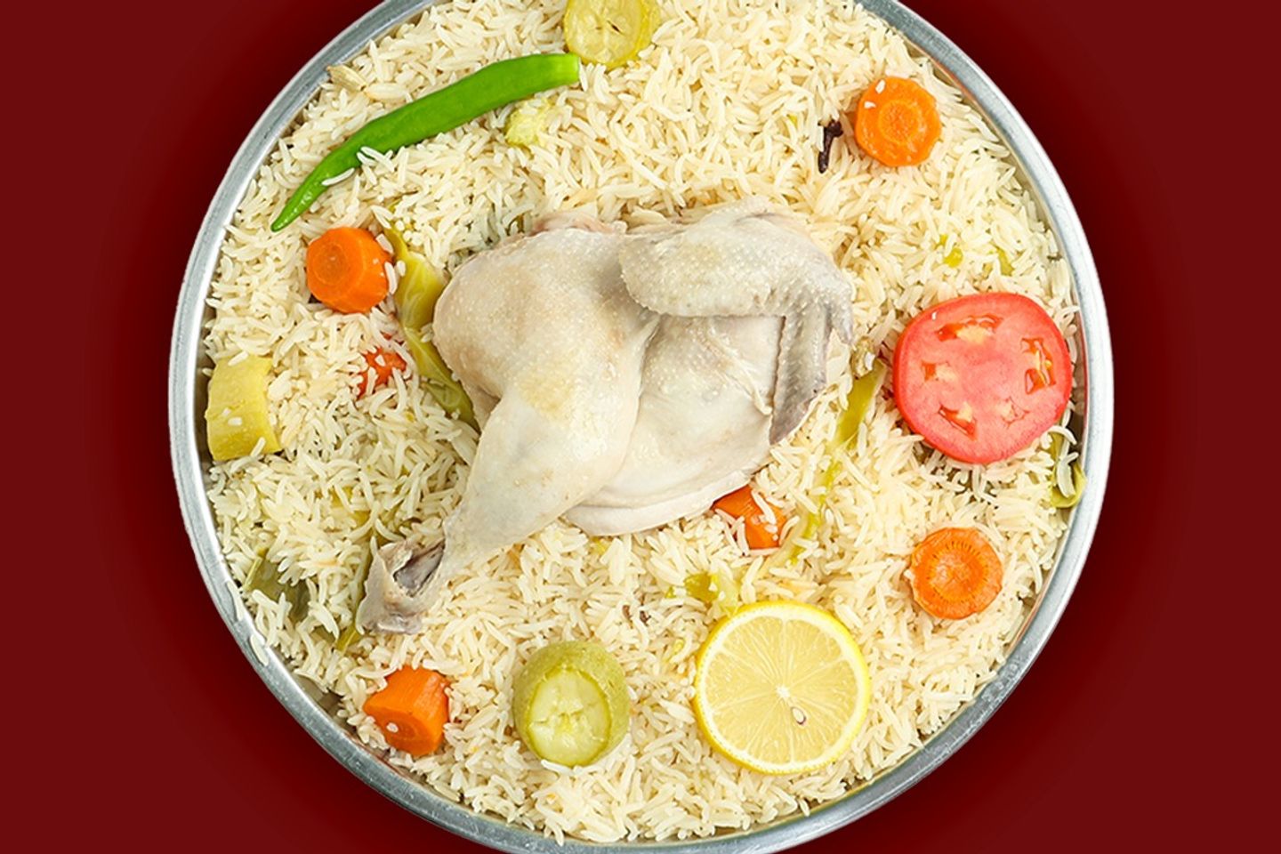 Compressed Half Grain With White Rice And Vegetables