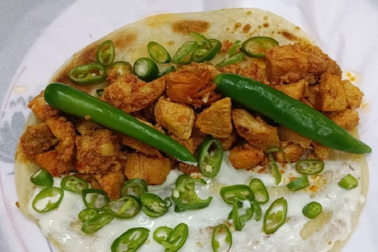 دجاج جالجال خبز هندي