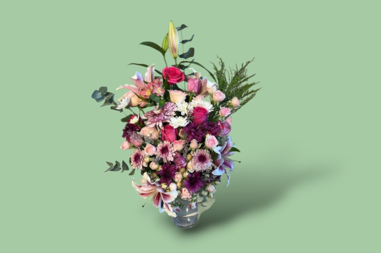 Soft Pink Floral Vase 4