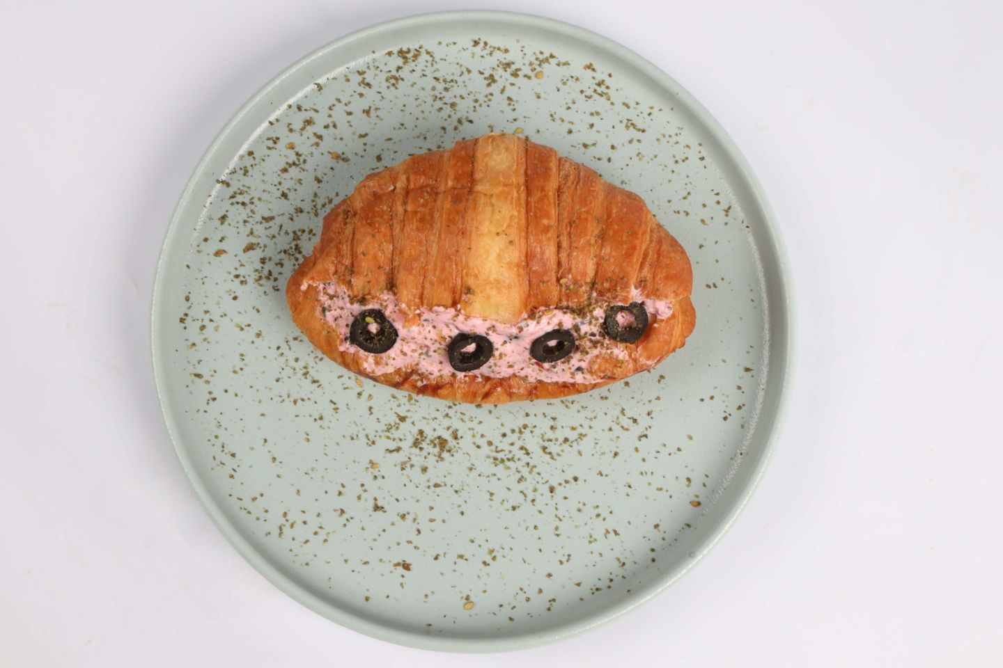 Croissant With Labneh And Cheese