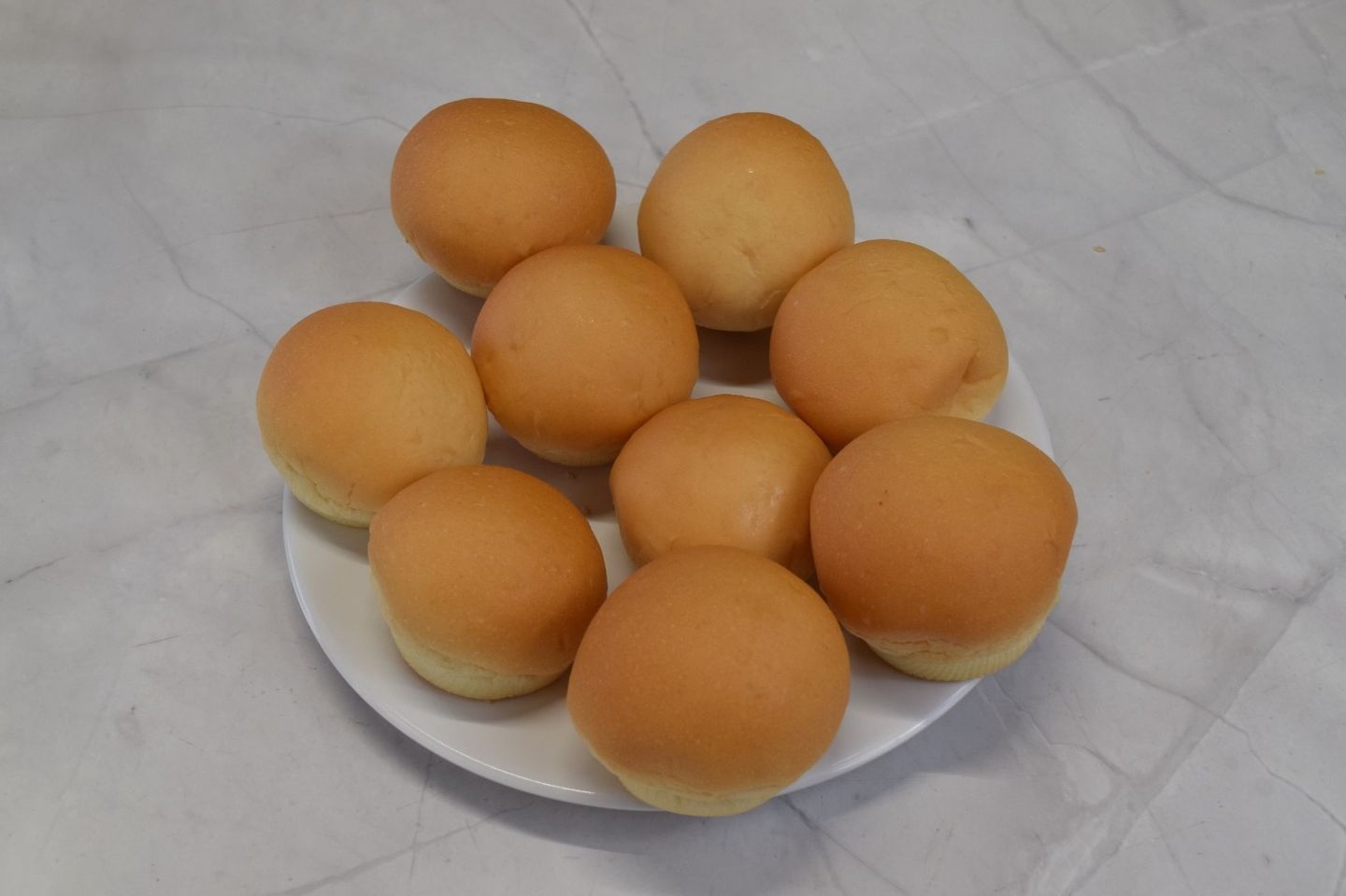 خبز برغر سادة ميني