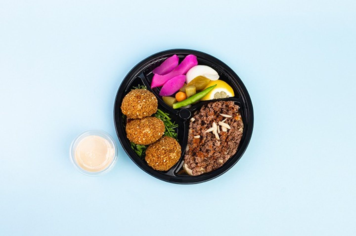 Falafel   Hummus W/Beef Dish