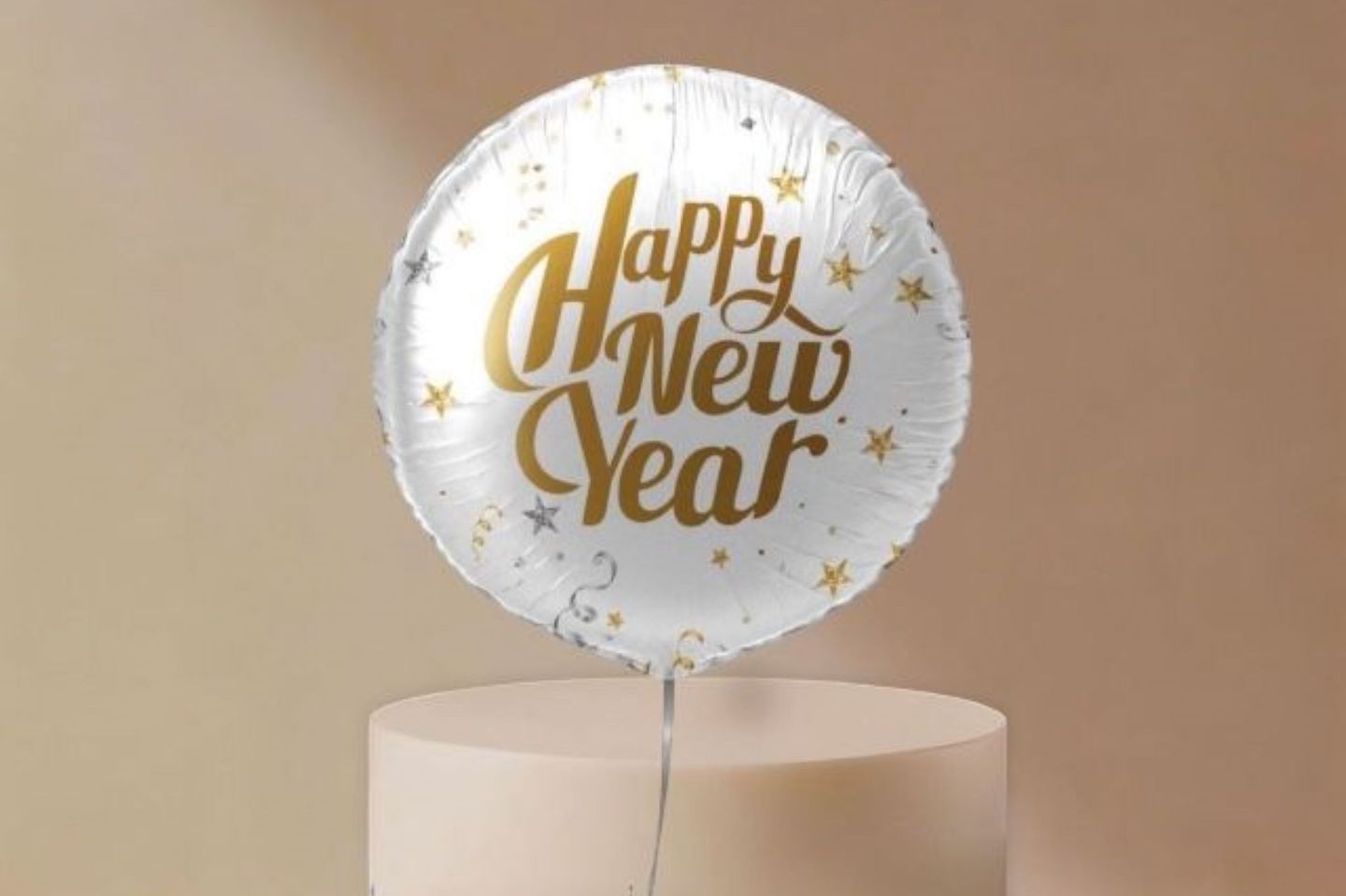 White New Year Balloon