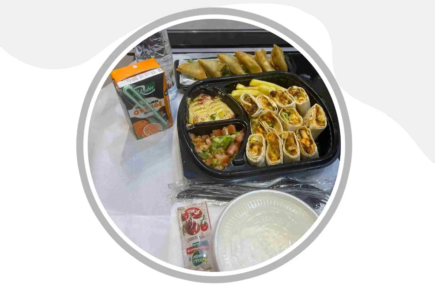 وجبة شاورما عربي